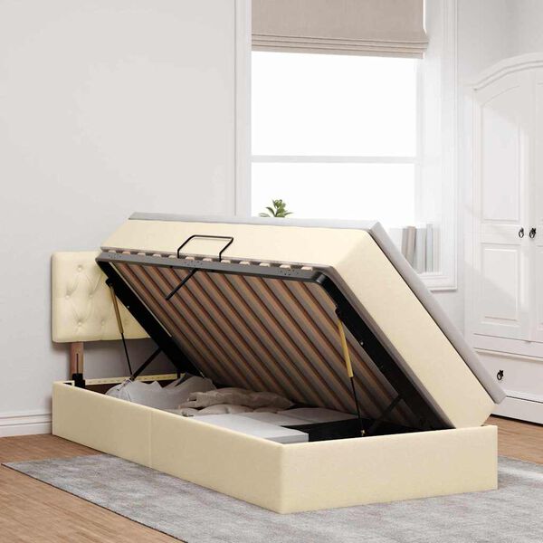 vidaXL &Kappa;&rho;&epsilon;&beta;ά&tau;&iota; &mu;&epsilon; &alpha;&pi;&omicron;&theta;&eta;&kappa;&epsilon;&upsilon;&tau;&iota;&kappa;ό &chi;ώ&rho;&omicron; &kappa;&alpha;&iota; &sigma;&tau;&rho;ώ&mu;&alpha; &Kappa;&rho;έ&mu; 90 x 190 cm