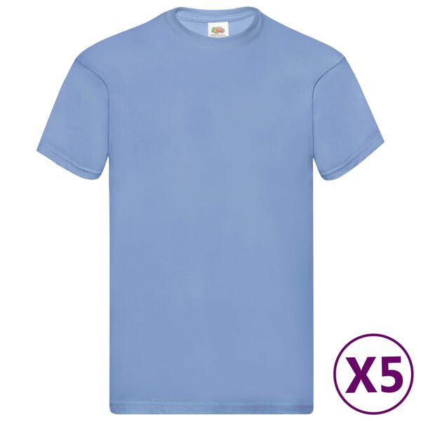 Fruit of the Loom T-shirt Original 5 &tau;&epsilon;&mu;. &Gamma;&alpha;&lambda;ά&zeta;&iota;&alpha; S &Beta;&alpha;&mu;&beta;&alpha;&kappa;&epsilon;&rho;ά