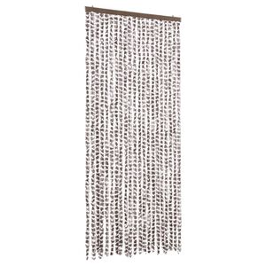 vidaXL &Sigma;ή&tau;&alpha; - &Kappa;&omicron;&upsilon;&rho;&tau;ί&nu;&alpha; &Pi;ό&rho;&tau;&alpha;&sigmaf; Taupe / &Lambda;&epsilon;&upsilon;&kappa;ό 90 x 220 &epsilon;&kappa;. &alpha;&pi;ό &Sigma;&epsilon;&nu;ί&lambda;