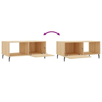 vidaXL Τραπεζάκι Σαλονιού Sonoma Δρυς 90x50x40 εκ. Επεξεργασμένο Ξύλο