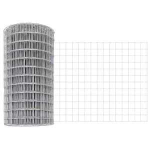 vidaXL Φράχτης Εuro Ασημί 0.6 x 10 μ Χάλυβας με θερμή επιμετάλλωση