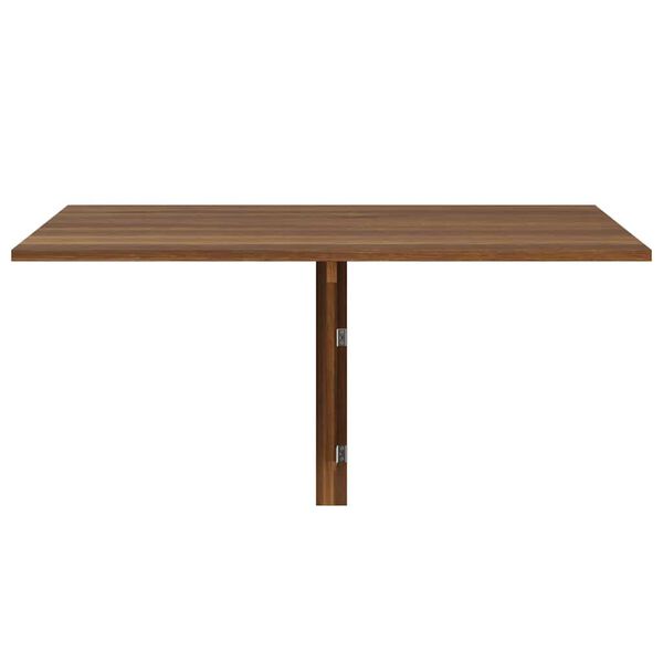 vidaXL Τραπέζι Τοίχου Πτυσσόμενο Καφέ Δρυς 100x60x56 εκ. Επεξ. Ξύλο