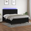 vidaXL &Kappa;&rho;&epsilon;&beta;ά&tau;&iota; Boxspring &mu;&epsilon; &Sigma;&tau;&rho;ώ&mu;&alpha; & LED &Mu;&alpha;ύ&rho;&omicron; 160x200 &epsilon;&kappa;. &Upsilon;&phi;&alpha;&sigma;&mu;ά&tau;&iota;&nu;&omicron;