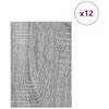 vidaXL Διακοσμητικές Πάνελ 12 pcs Γκρι sonoma 21 x 30 x 0.3 εκ