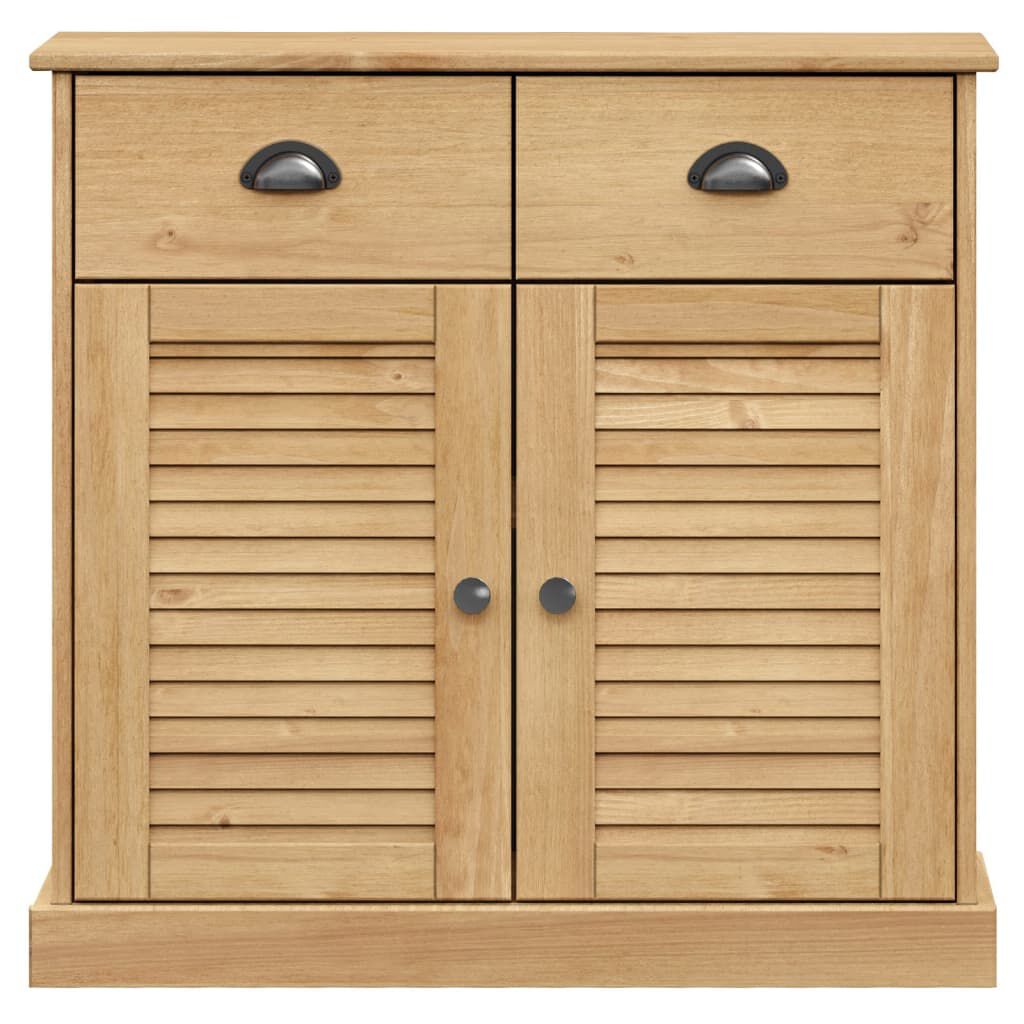 vidaXL Βιτρίνα VIGO 78 x 40 x 175 εκ. από Μασίφ Ξύλο Πεύκου