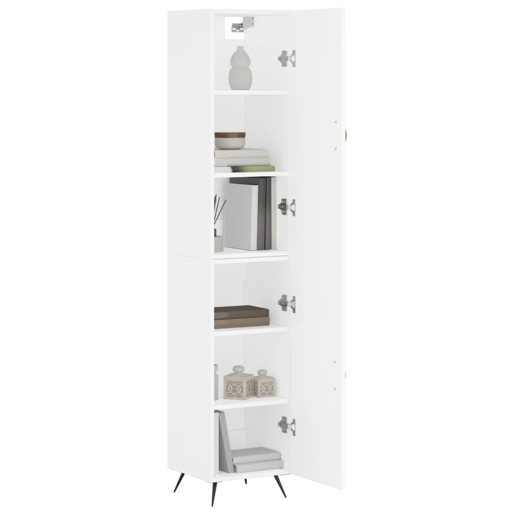vidaXL Ντουλάπι Λευκό 34,5 x 34 x 180 εκ. από Επεξεργασμένο Ξύλο