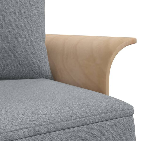 vidaXL Καναπές Κρεβάτι Γωνιακός Αν. Γκρι 279x140x70 εκ. Υφασμάτινος