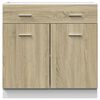 vidaXL Ντουλάπι με Συρτάρια "Lyon" σε Χρώμα Sonoma Δρυς 80x46x81,5 εκ. από Τεχνητό Ξύλο