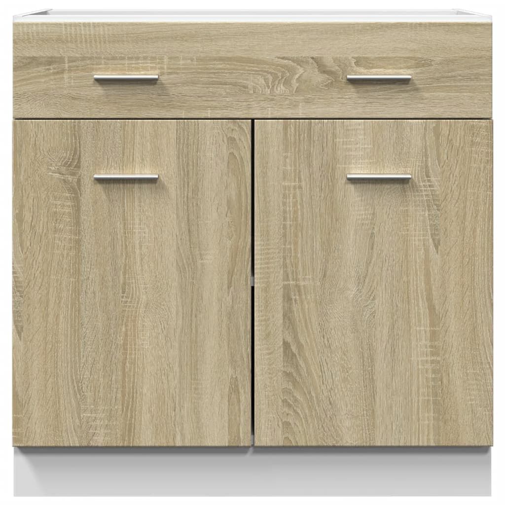 vidaXL Ντουλάπι με Συρτάρι Lyon Sonoma Δρυς 80x46x81,5 εκ. Επεξ. Ξύλο