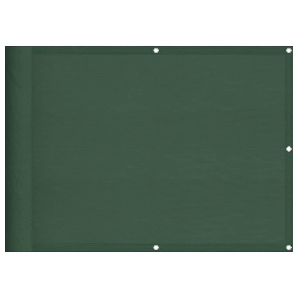 vidaXL Διαχωριστικό Βεράντας Σκ. Πράσινο 75x800εκ 100% Πολ. Oxford