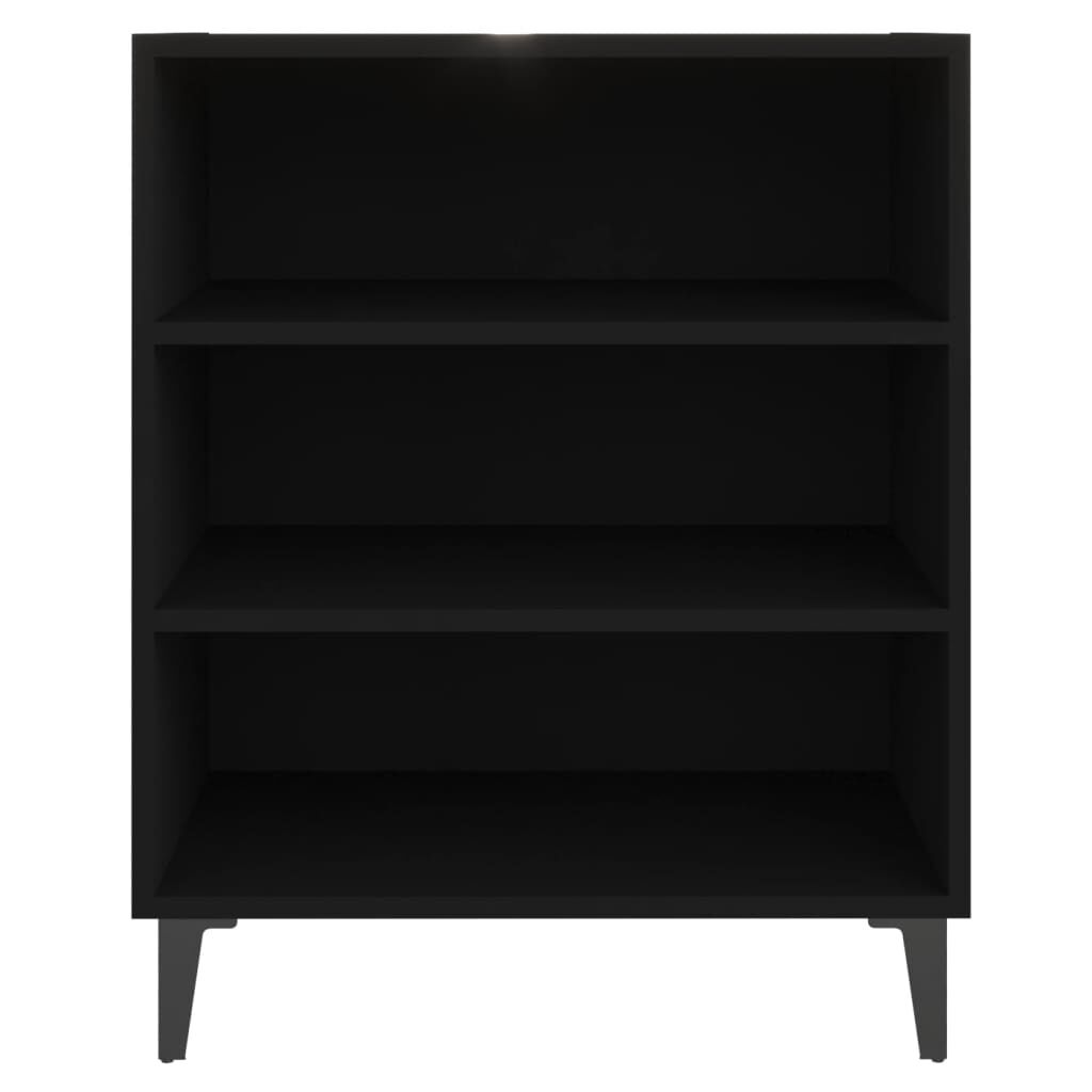vidaXL Ραφιέρα Μαύρη 57 x 35 x 70 εκ. από Μοριοσανίδα