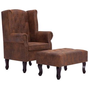 vidaXL &Pi;&omicron;&lambda;&upsilon;&theta;&rho;ό&nu;&alpha; Chesterfield &mu;&epsilon; &Upsilon;&pi;&omicron;&pi;ό&delta;&iota;&omicron; &Kappa;&alpha;&phi;έ &alpha;&pi;ό &Sigma;&upsilon;&nu;&theta;&epsilon;&tau;&iota;&kappa;ό &Kappa;&alpha;&sigma;&tau;ό&rho;&iota;