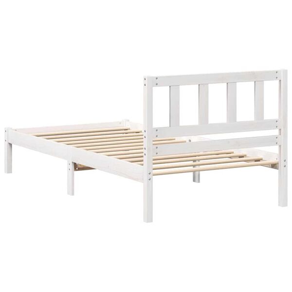 vidaXL Σκελετός Κρεβατιού Καφέ 100 x 200 cm Μασίφ ξύλο πεύκου