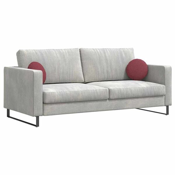 vidaXL Μαξιλάρια καθισμάτων 2 pcs Κόκκινο Ø30 x 13 εκ ύφασμα