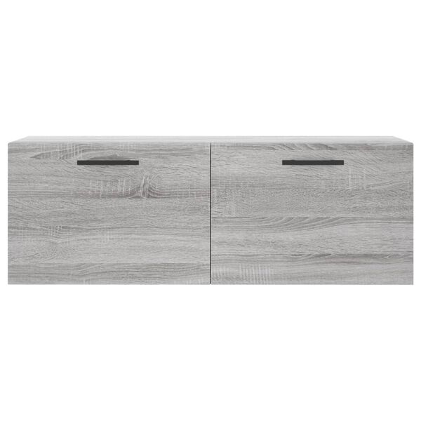 vidaXL Ντουλάπι Τοίχου Γκρι Sonoma 100x36,5x35 εκ. Επεξεργασμένο Ξύλο