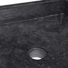 vidaXL Νιπτήρας Μαύρος 40 x 40 x 10 εκ. Μαρμάρινος