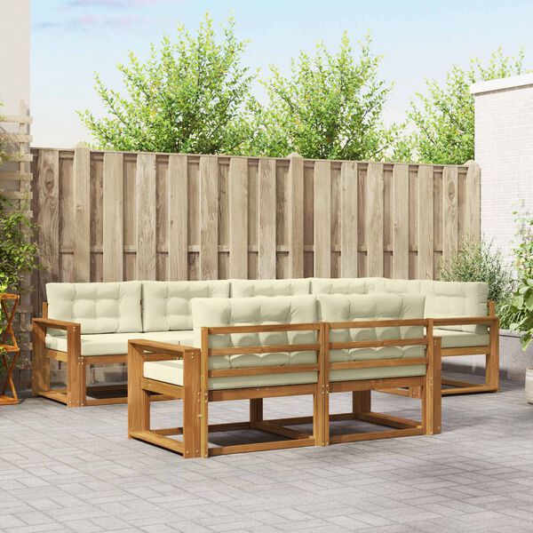 vidaXL &Sigma;&epsilon;&iota;&rho;ά &Kappa;&alpha;&nu;&alpha;&pi;έ &Epsilon;&xi;&omega;&tau;&epsilon;&rho;&iota;&kappa;&omicron;ύ &mu;&epsilon; &mu;&alpha;&xi;&iota;&lambda;ά&rho;&iota; 7 pcs &Phi;&upsilon;&sigma;&iota;&kappa;ό &kappa;&alpha;&iota; &Kappa;&rho;έ&mu;&alpha;