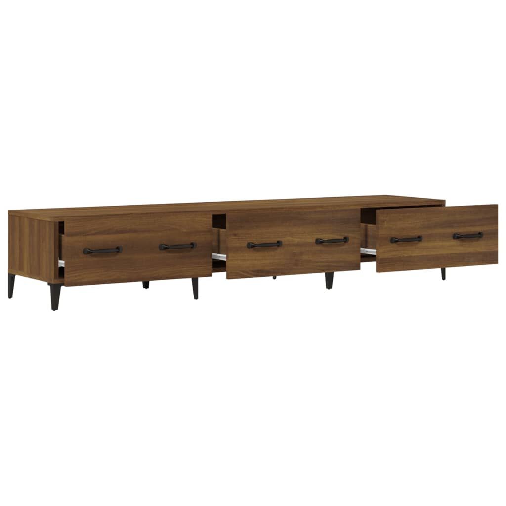 vidaXL Έπιπλο Τηλεόρασης Καφέ Δρυς 150x34,5x30 εκ. Επεξεργασμένο Ξύλο