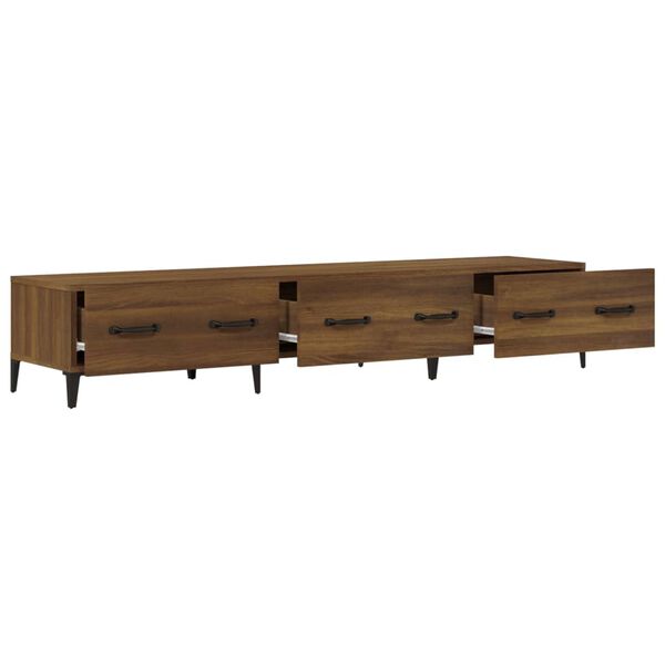 vidaXL Έπιπλο Τηλεόρασης Καφέ Δρυς 150x34,5x30 εκ. Επεξεργασμένο Ξύλο