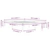 vidaXL Πλαίσιο Κρεβατιού 160 x 200 εκ. από Μασίφ Ξύλο Πεύκου