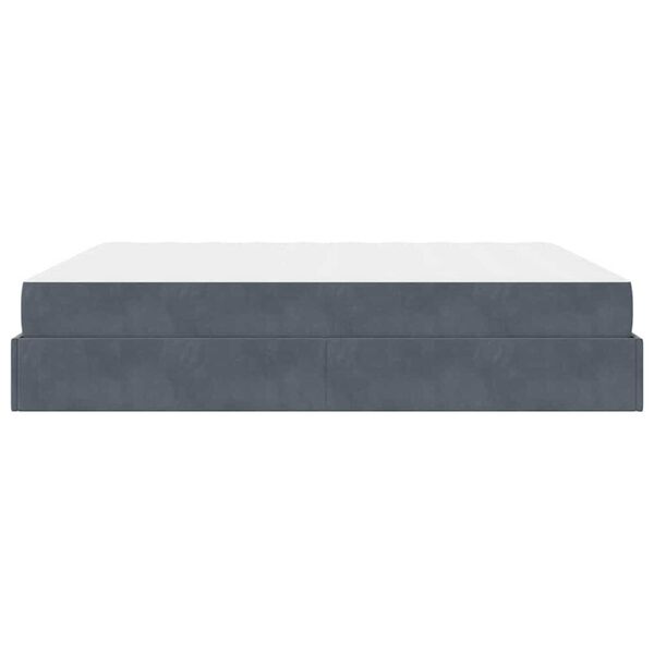 vidaXL Σκελετός Κρεβατιού Σκούρο γκρι 180 x 200 cm Βελούδο
