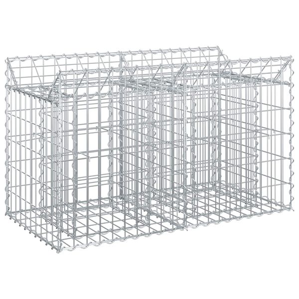 vidaXL &Alpha;&nu;&alpha;&sigma;&eta;&kappa;&omega;&mu;έ&nu;&omicron; &kappa;&rho;&epsilon;&beta;ά&tau;&iota; gabion &Alpha;&sigma;&eta;&mu;ί 100 x 50 x 60 &epsilon;&kappa;