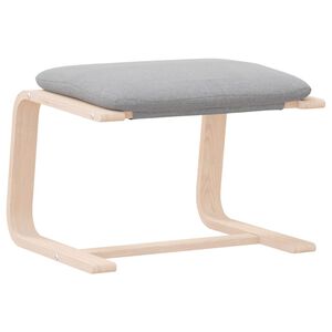 vidaXL Υποπόδιο Ανοιχτό Γκρι 51 x 41 x 40 εκ. Υφασμάτινο