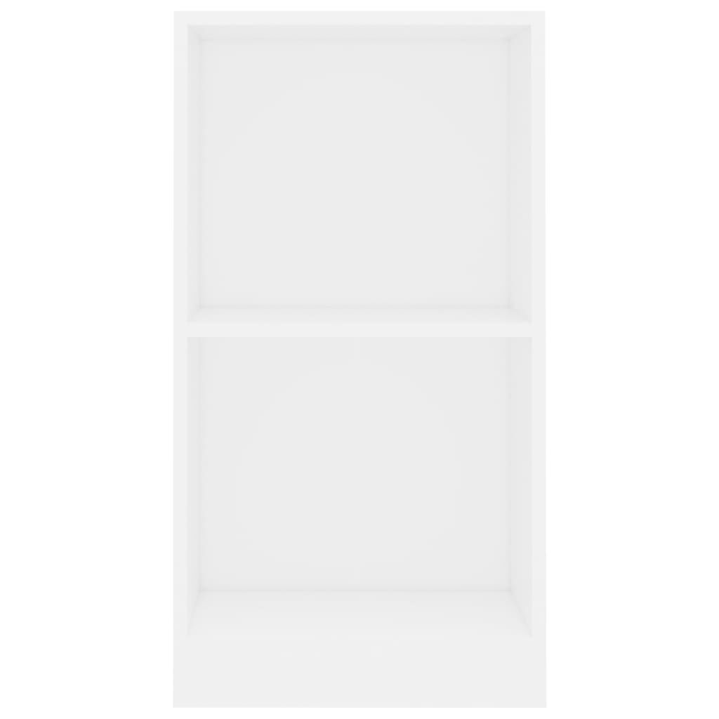 vidaXL Βιβλιοθήκη Λευκή 40x24x75 εκ. από Επεξ. Ξύλο