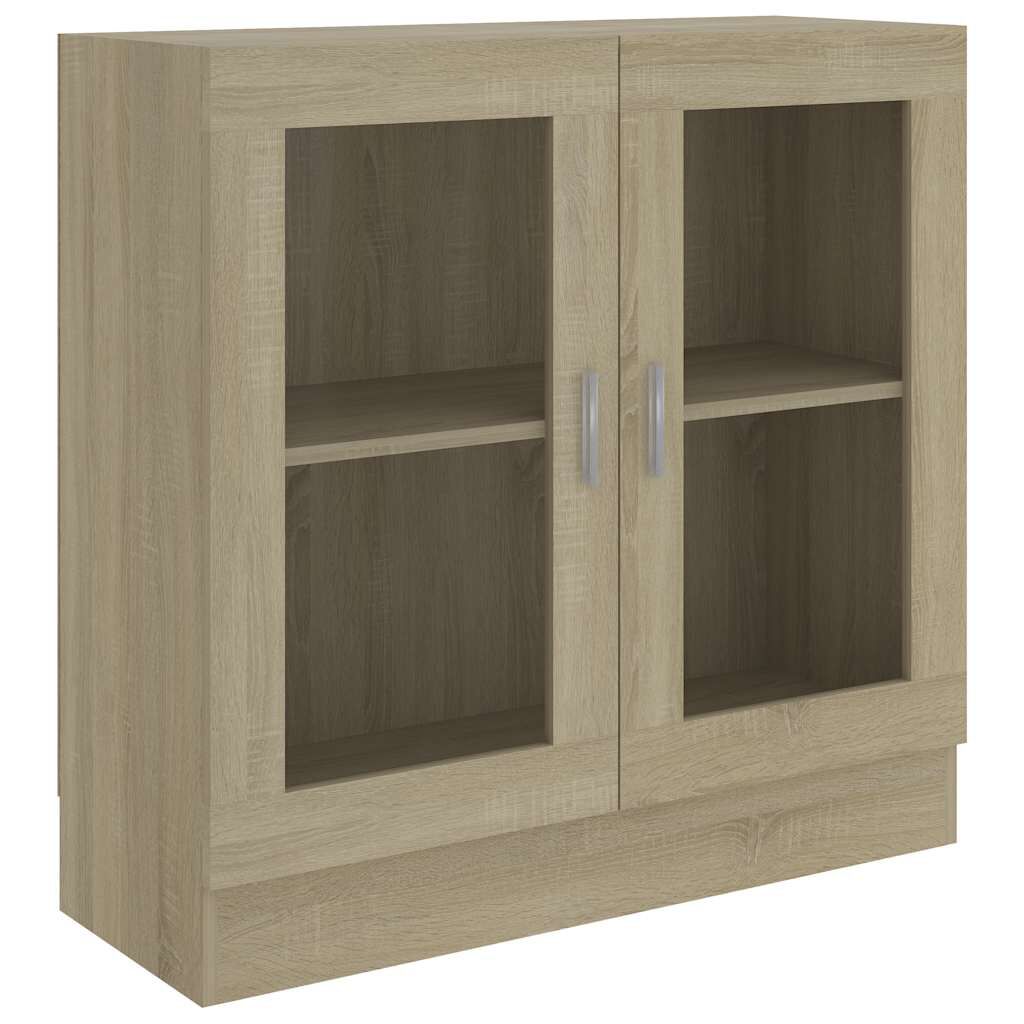 vidaXL Βιτρίνα Χρώμα Sonoma Δρυς 82,5 x 30,5 x 80 εκ. Επεξ. Ξύλο