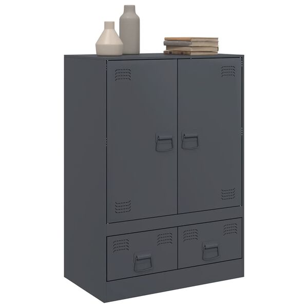vidaXL Ντουλάπι Ανθρακί 67 x 39 x 95 εκ. από Ατσάλι