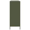 vidaXL Sideboard Olive Green 135x39x103,5 cm Ατσάλι ψυχρής έλασης