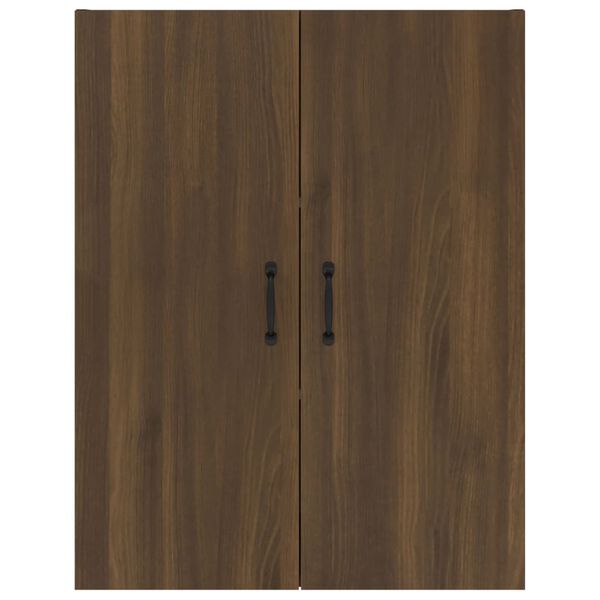 vidaXL Ντουλάπι Κρεμαστό Καφέ δρυς 69,5x34x90 εκ. Επεξεργασμένο Ξύλο