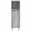 vidaXL Ντουλάπι Μπάνιου Γκρι Sonoma 30x30x100 εκ. Επεξεργασμένο Ξύλο