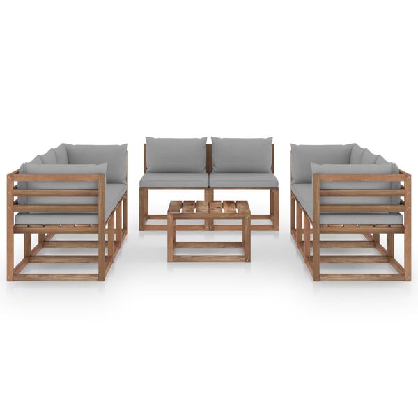 vidaXL &Sigma;&alpha;&lambda;ό&nu;&iota; &Kappa;ή&pi;&omicron;&upsilon; 9 &Tau;&epsilon;&mu;&alpha;&chi;ί&omega;&nu; &mu;&epsilon; &Gamma;&kappa;&rho;&iota; &Mu;&alpha;&xi;&iota;&lambda;ά&rho;&iota;&alpha;