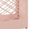 vidaXL Σχέδιο & βάση αποθήκευσης Ροζ 28 x 12 x 41 εκ Μέταλλο