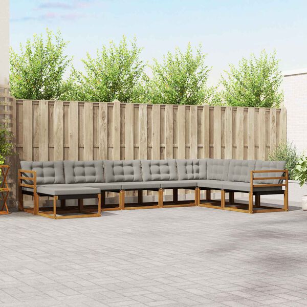 vidaXL &Sigma;&epsilon;&iota;&rho;ά &Kappa;&alpha;&nu;&alpha;&pi;έ &Epsilon;&xi;&omega;&tau;&epsilon;&rho;&iota;&kappa;&omicron;ύ 8 pcs &Phi;&upsilon;&sigma;&iota;&kappa;ό &kappa;&alpha;&iota; &Alpha;&nu;&omicron;&iota;&chi;&tau;ό &Gamma;&kappa;&rho;&iota;