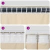 vidaXL Κουρτίνες με κουρτίνες 2 pcs Μαύρο 140 x 175 cm Βελούδο