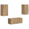 vidaXL &Sigma;&epsilon;&tau; &epsilon;&pi;ί&pi;&lambda;&omicron;&upsilon; &tau;&eta;&lambda;&epsilon;ό&rho;&alpha;&sigma;&eta;&sigmaf; 2 pcs Artisan Oak &Epsilon;&pi;&epsilon;&xi;&epsilon;&rho;&gamma;&alpha;&sigma;&mu;έ&nu;&omicron; &xi;ύ&lambda;&omicron;