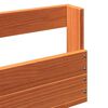 vidaXL Παπουτσοθήκη Επιτοίχια 2 τεμ. Μελί 59x8,5x23,5 εκ. Μασίφ Πεύκο
