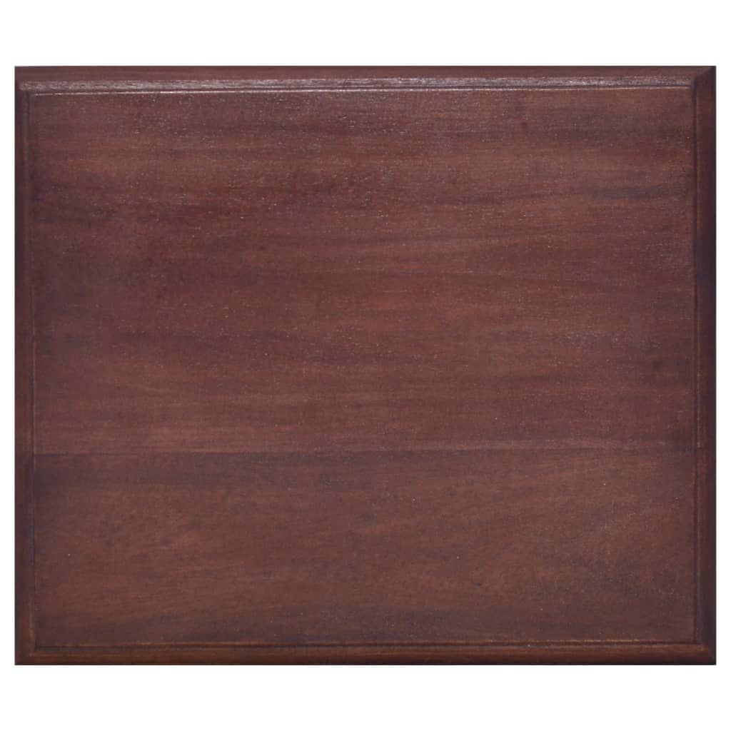 vidaXL Κομοδίνο Κλασικό Καφέ 35 x 30 x 60 εκ. από Μασίφ Μαόνι