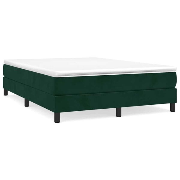 vidaXL &Kappa;&rho;&epsilon;&beta;ά&tau;&iota; Boxspring &mu;&epsilon; &Sigma;&tau;&rho;ώ&mu;&alpha; &Sigma;&kappa;&omicron;ύ&rho;&omicron; &Pi;&rho;ά&sigma;&iota;&nu;&omicron; 140x200&epsilon;&kappa;. &Beta;&epsilon;&lambda;&omicron;ύ&delta;&iota;&nu;&omicron;