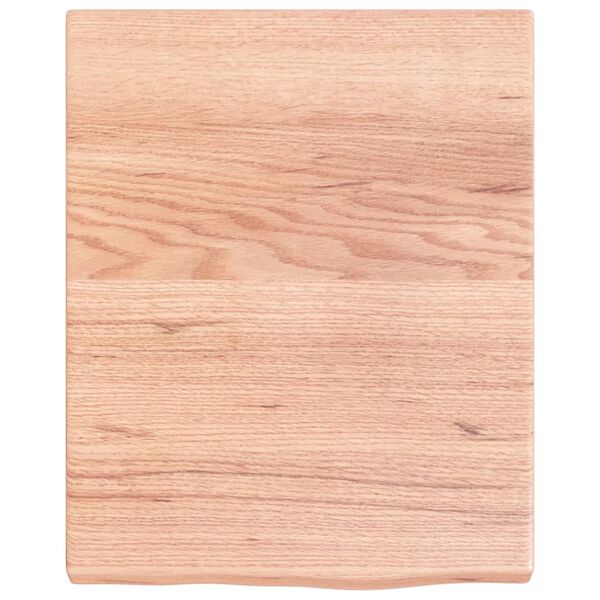 vidaXL Πάγκος Μπάνιου Αν. Καφέ 40x50x(2-4) εκ. Επεξεργ. Μασίφ Ξύλο