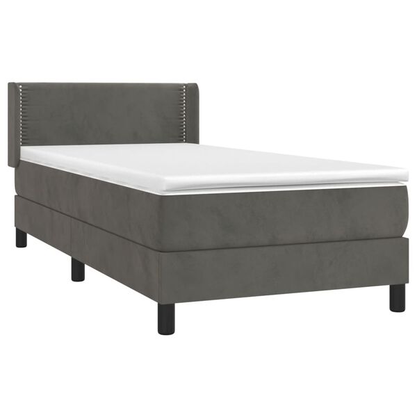 vidaXL &Kappa;&rho;&epsilon;&beta;ά&tau;&iota; Boxspring &mu;&epsilon; &Sigma;&tau;&rho;ώ&mu;&alpha; &Sigma;&kappa;&omicron;ύ&rho;&omicron; &Gamma;&kappa;&rho;&iota; 100x200 &epsilon;&kappa;. &Beta;&epsilon;&lambda;&omicron;ύ&delta;&iota;&nu;&omicron;