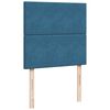 vidaXL Κρεβάτι Boxspring με Στρώμα Μπλε 90x190 εκ. Βελούδινο