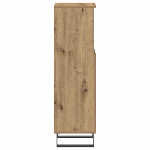 vidaXL Ντουλάπι μπάνιου Δρυς τεχνίτης 30x30x100 cm Κατασκευασμένο ξύλο