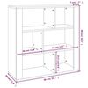 vidaXL Ντουλάπι Καπνιστή Δρυς 80x30x80 εκ. από Επεξεργασμένο Ξύλο