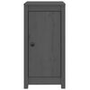 vidaXL Συρταριέρες 2 τεμ. Γκρι 39x35x80 εκ. από Μασίφ Ξύλο Πεύκου