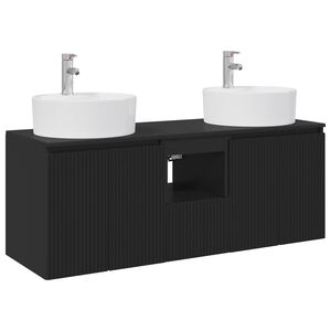 vidaXL &Sigma;&epsilon;&tau; &Nu;&tau;&omicron;&upsilon;&lambda;&alpha;&pi;&iota;ώ&nu; &Mu;&pi;ά&nu;&iota;&omicron;&upsilon; 3 &tau;&mu;&chi;. &Mu;&alpha;ύ&rho;&omicron; 49,5 x 44,5 x 65 &epsilon;&kappa;