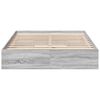 vidaXL Πλαίσιο Κρεβατιού με συρτάρια Γκρι sonoma 120x190εκ. Επεξ. Ξύλο