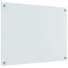 vidaXL Πίσω Πάνελ Κουζίνας Λευκό 80 x 60 cm σκληρυμένο γυαλί